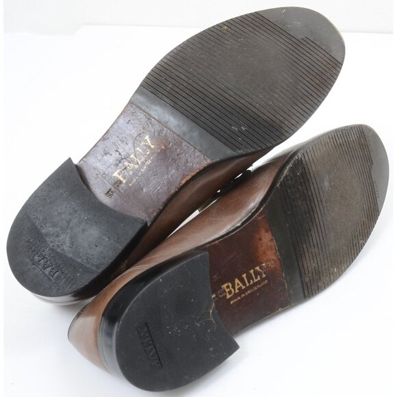VTG Bally of Switzerland Men\'s 8 Leather Slip On Loafer Office Preppy Shoes Old main image 10